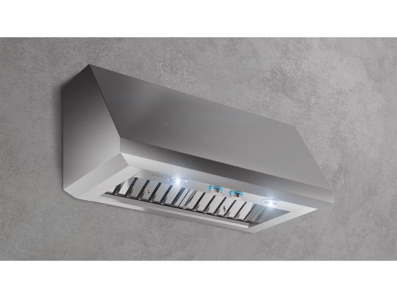 Elica Calabria Wall Mount Hood - 600 / 1200 CFM - Stainless Steal