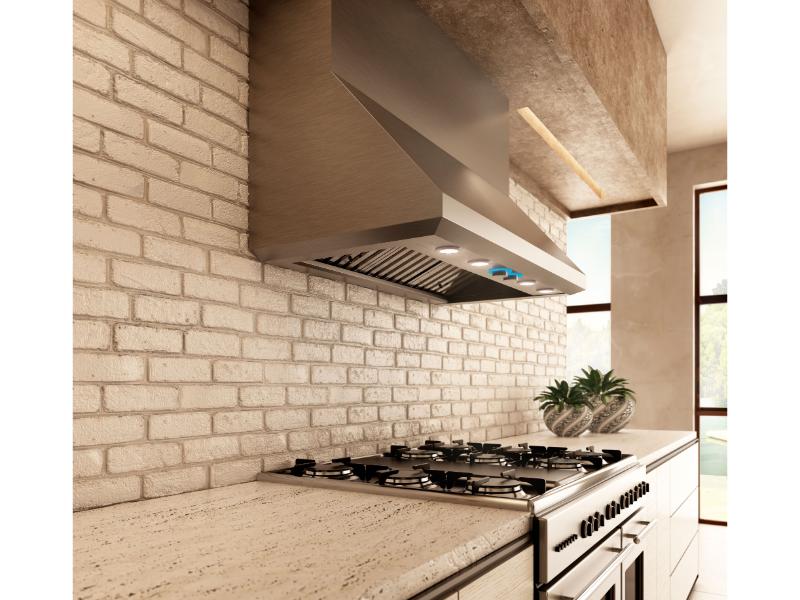 Elica Calabria Wall Mount Hood - 600 / 1200 CFM - Stainless Steal