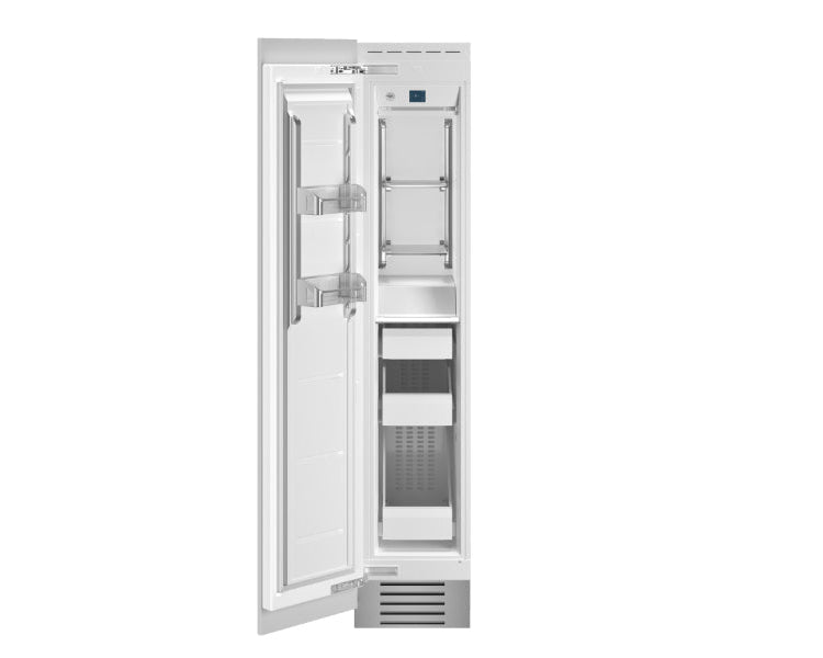 Bertazzoni Professional T-Series 18" Built-In Freezer Column - Stainless Steel, Carbonio, & Panel Ready - Right or Left Hinge