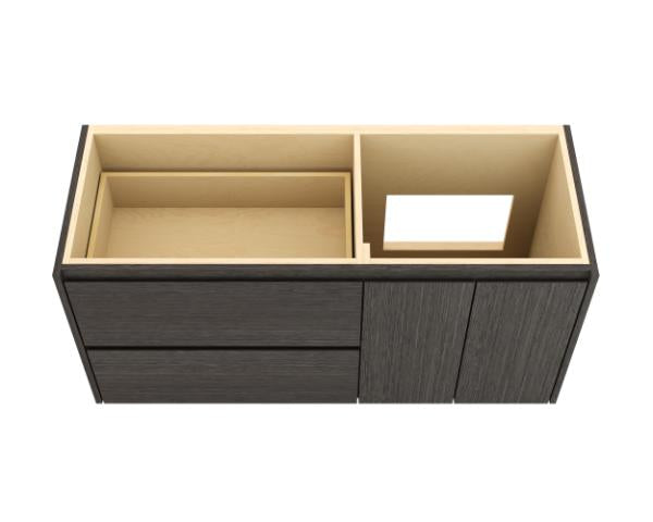 Vanderloc Gilded Single Left or Right Wall-Mounted - Undermount Bathroom Vanity