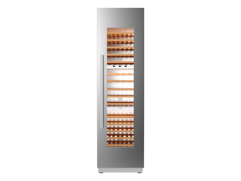 Bertazzoni Professional V Series 24" Built-In Wine Column - Stainless Steel & Carbonio - Reversible Door