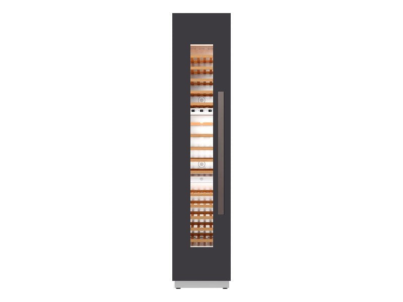 Bertazzoni Professional V Series 18" Built-In Wine Column - Stainless Steel & Carbonio - Right or Left Hinge