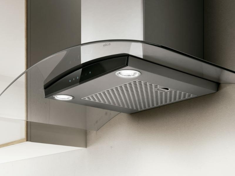 Elica Como Wall Mount Hood 600 CFM – Stainless Steal with glass Canopy