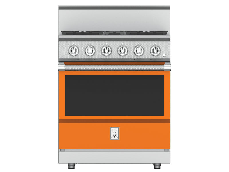 Hestan 30" Range 4 Burner — All Gas, Stainless Steel & Custom Colors