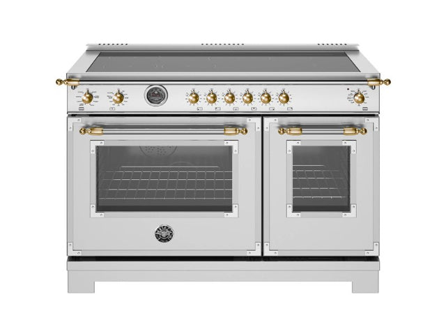 Bertazzoni Heritage Series 48" Range: Gas, Dual Fuel, and Induction — Stainless Steel, Black, and Ivory