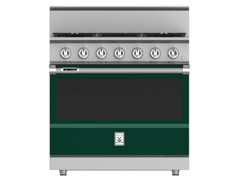 Hestan 36" Range 5 Burner — Dual Fuel, Stainless Steel & Custom Colors