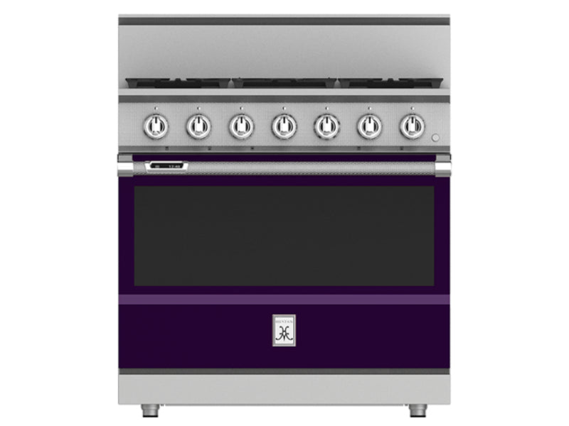 Hestan 36" Range 5 Burner — Dual Fuel, Stainless Steel & Custom Colors