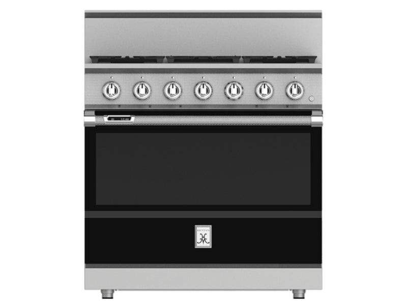 Hestan 36" Range 5 Burner — Dual Fuel, Stainless Steel & Custom Colors