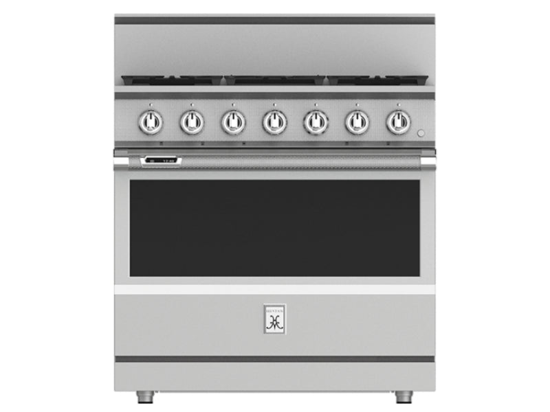Hestan 36" Range 5 Burner — Dual Fuel, Stainless Steel & Custom Colors