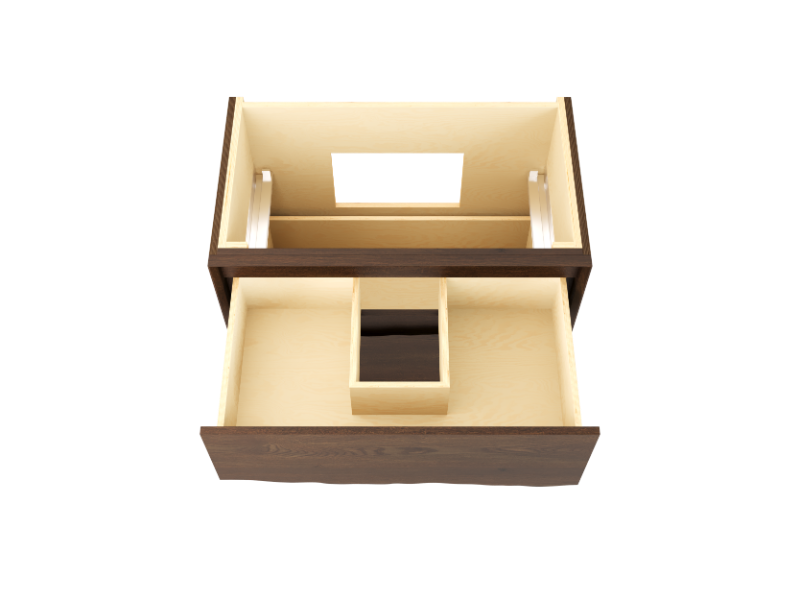 Vanderloc Ventura Two Drawer Single Bathroom Vanity - Undermount