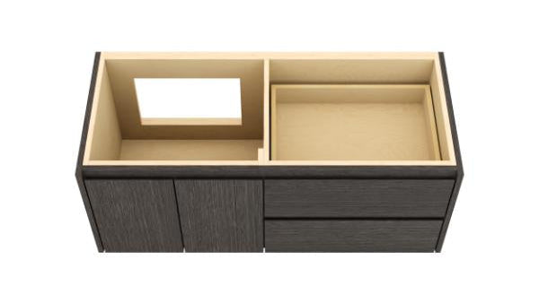 Vanderloc Gilded Single Left or Right Wall-Mounted - Vessel Bathroom Vanity