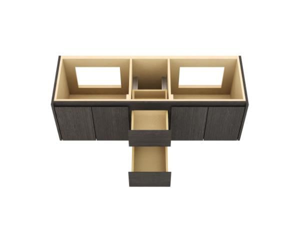 Vanderloc Gilded Double Wall-Mounted - Vessel Bathroom Vanity