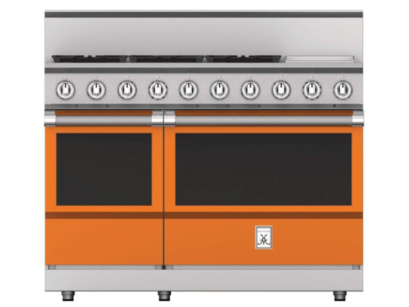 Hestan 48" Range 5 Burner with Griddle — All Gas, Stainless Steel & Custom Colors