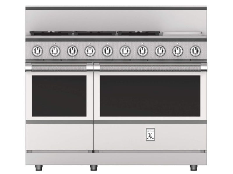 Hestan 48" Range 5 Burner with Griddle — All Gas, Stainless Steel & Custom Colors