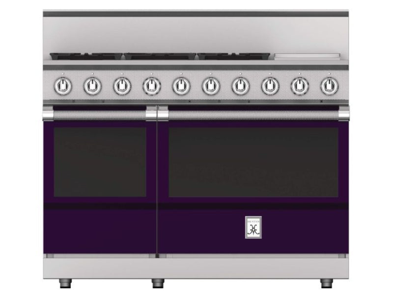 Hestan 48" Range 5 Burner with Griddle — All Gas, Stainless Steel & Custom Colors