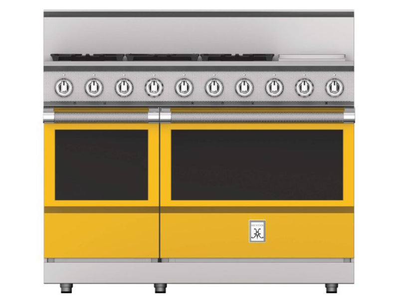 Hestan 48" Range 5 Burner with Griddle — All Gas, Stainless Steel & Custom Colors