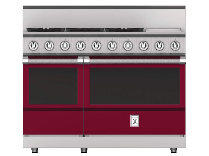Hestan 48" Range 5 Burner with Griddle — All Gas, Stainless Steel & Custom Colors