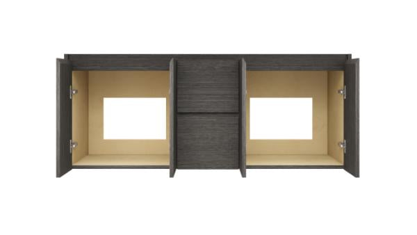 Vanderloc Gilded Double Wall-Mounted - Undermount Bathroom Vanity
