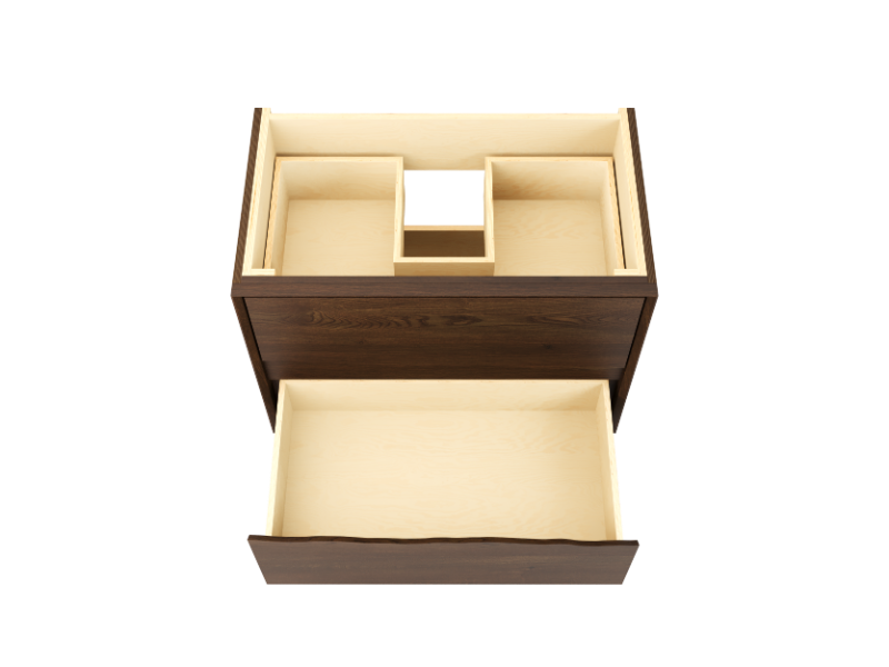 Vanderloc Ventura Two Drawer Single Bathroom Vanity - Undermount