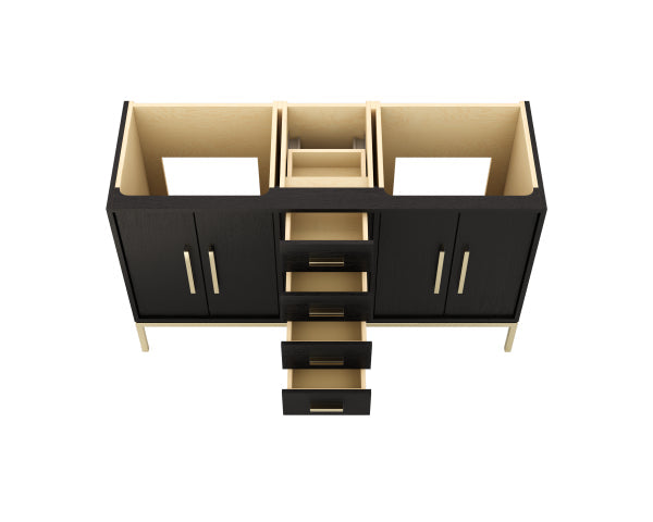 Vanderloc Rift White Oak Double Bathroom Vanity