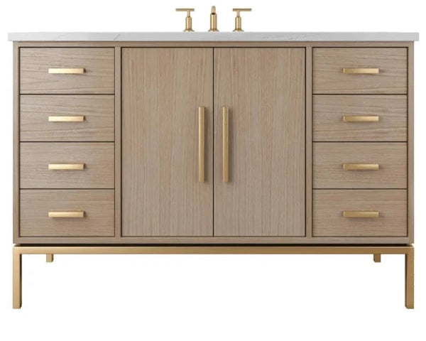 Vanderloc Rift White Oak Single Extra Wide Bathroom Vanity