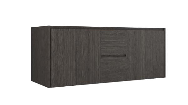 Vanderloc Gilded Double Wall-Mounted - Undermount Bathroom Vanity