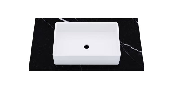 Vanderloc Silestone® Quartz Vanity Top - Single Vigo Centered Sink