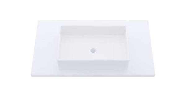 Vanderloc Silestone® Quartz Vanity Top - Single Vigo Centered Sink