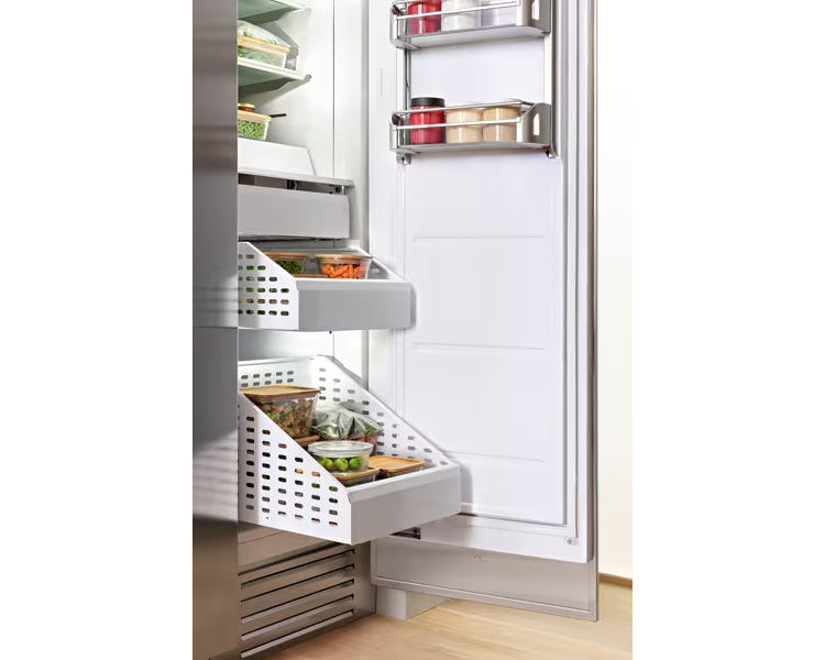 Bertazzoni Professional T-Series 18" Built-In Freezer Column - Stainless Steel, Carbonio, & Panel Ready - Right or Left Hinge