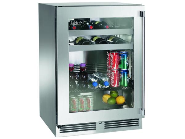 Perlick G5 Core 24" Glass Door Beverage Center – Indoor/Outdoor Rated - Panel Ready