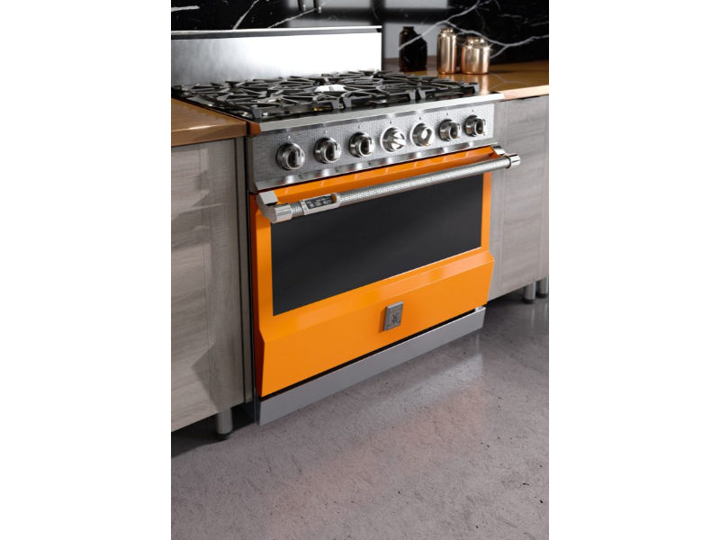 Hestan 36" Range 5 Burner — Dual Fuel, Stainless Steel & Custom Colors