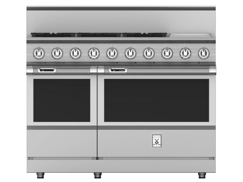 Hestan 48" Range 5 Burner with Griddle — Dual Fuel, Stainless Steel & Custom Finishes