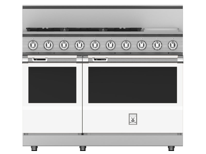 Hestan 48" Range 5 Burner with Griddle — Dual Fuel, Stainless Steel & Custom Finishes