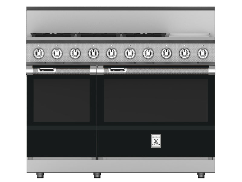 Hestan 48" Range 5 Burner with Griddle — Dual Fuel, Stainless Steel & Custom Finishes