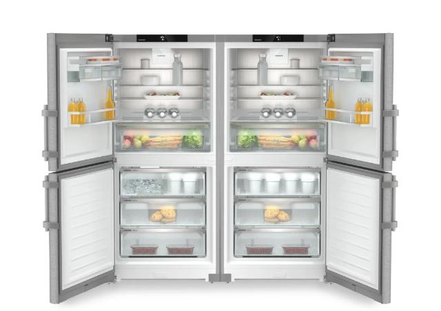 Liebherr 60" Side-by-Side Freestanding Refrigerator / Freezer with Ice Maker – Stainless Steel
