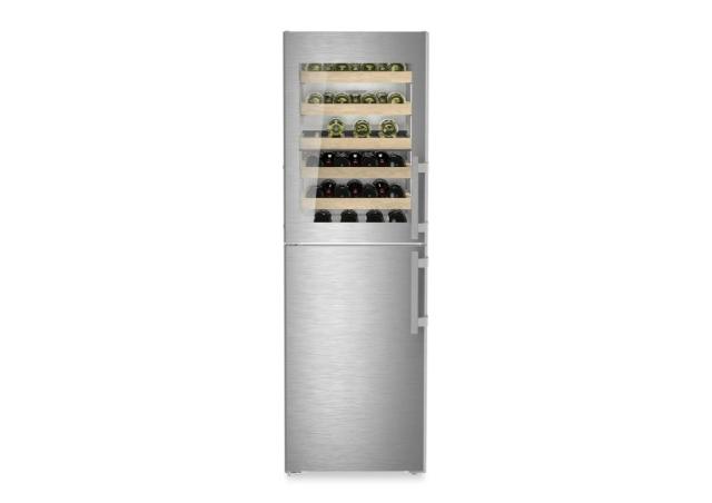 Liebherr 24" Freestanding Dual-Zone Wine Refrigerator / Freezer with Ice Maker – Stainless Steel