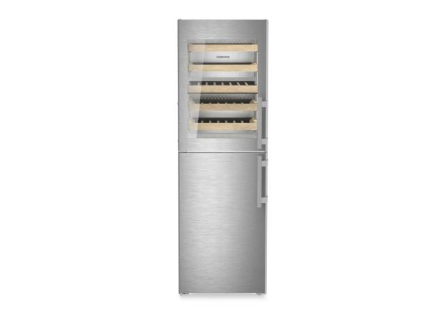 Liebherr 24" Freestanding Dual-Zone Wine Refrigerator / Freezer with Ice Maker – Stainless Steel