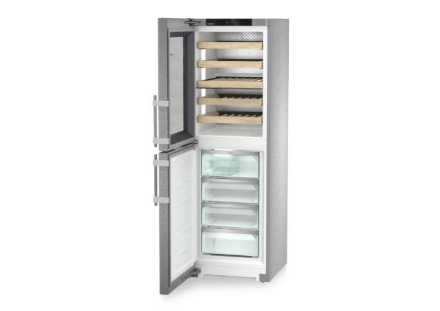 Liebherr 24" Freestanding Dual-Zone Wine Refrigerator / Freezer with Ice Maker – Stainless Steel