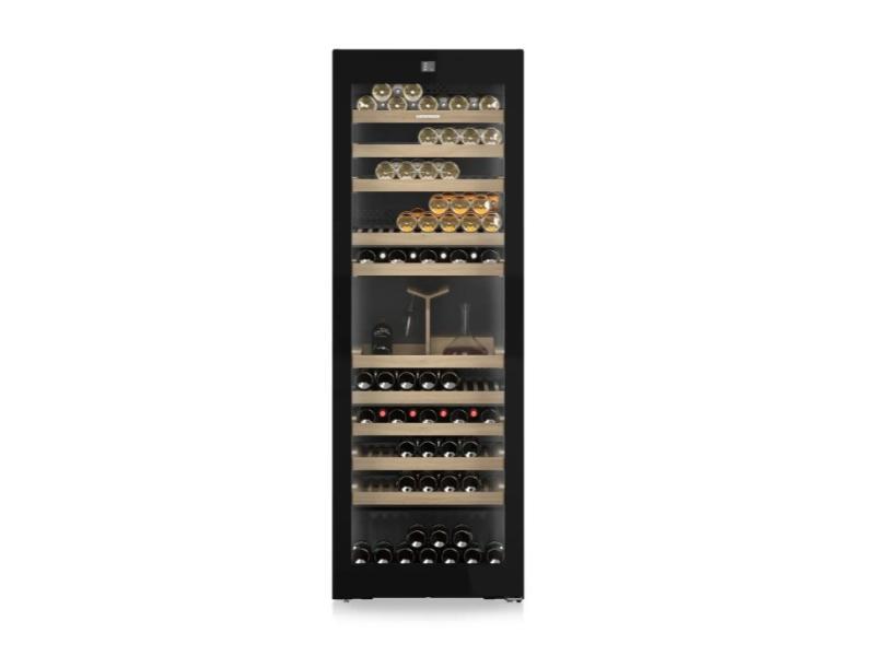 Liebherr 27" Freestanding Wine Storage Refrigerator - Triple Zone - Vinidor Selection - Black Glass