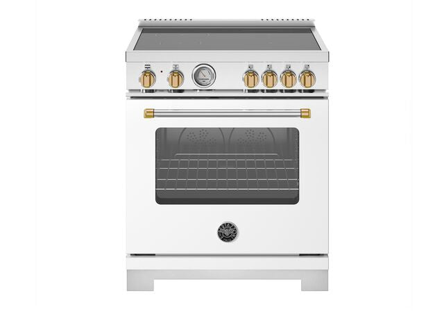 Bertazzoni Master Series 30" Range: Gas, Dual Fuel, and Induction — Stainless Steel, Black, and White