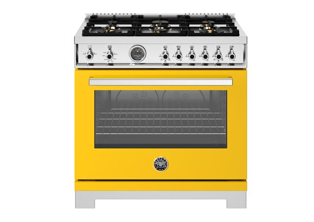 Bertazzoni Professional Series 36" Range: Gas, Dual Fuel, and Induction — Multiple Finishes