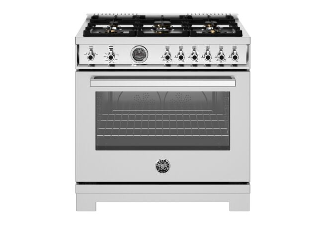Bertazzoni Professional Series 36" Range: Gas, Dual Fuel, and Induction — Multiple Finishes