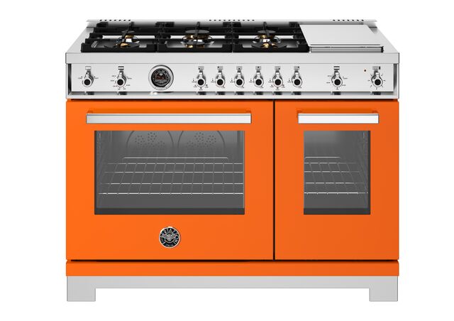 Bertazzoni Professional Series 48" Range: Gas, Dual Fuel, and Induction — Multiple Finishes