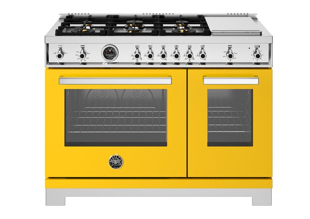 Bertazzoni Professional Series 48" Range: Gas, Dual Fuel, and Induction — Multiple Finishes
