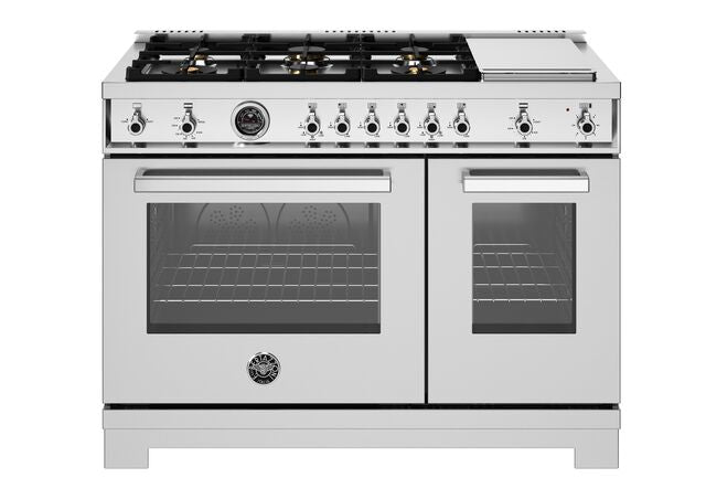 Bertazzoni Professional Series 48" Range: Gas, Dual Fuel, and Induction — Multiple Finishes