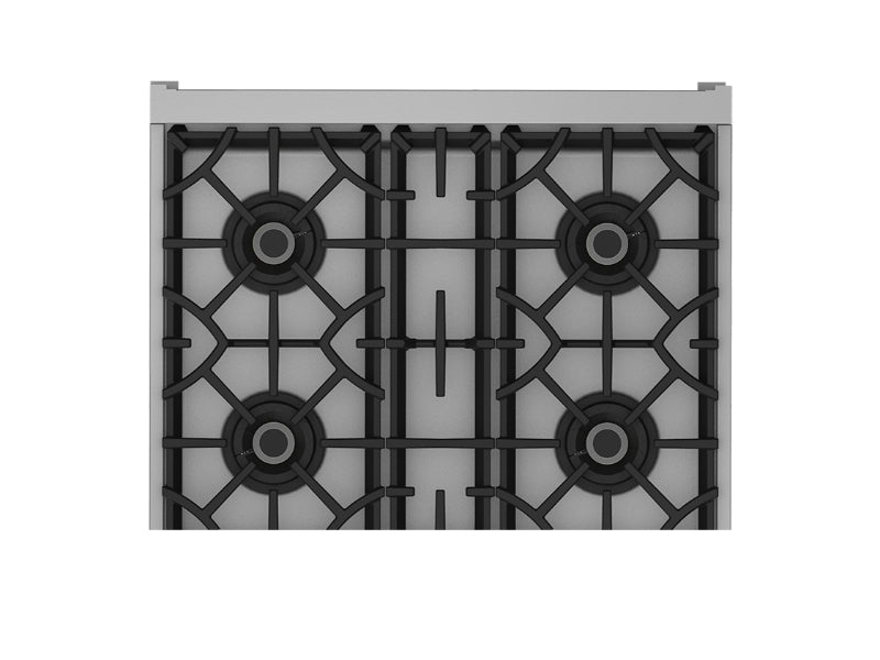 Hestan 30" Rangetop 4 Burner — All Gas, Stainless Steel & Custom Finishes
