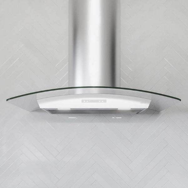 Zephyr Milano Wall Mount – 700 CFM – Stainless Steel with Glass Canopy
