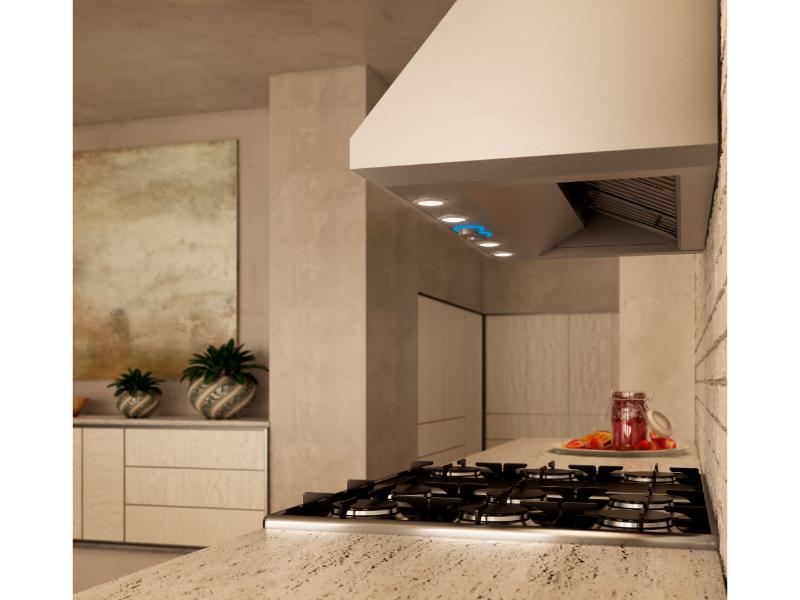 Elica Calabria Wall Mount Hood - 600 / 1200 CFM - Stainless Steal