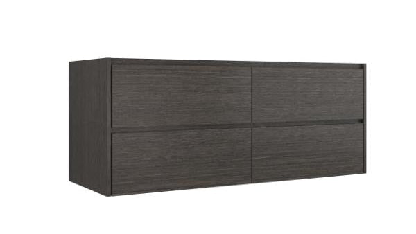 Vanderloc Gilded Double Drawer Wall-Mounted - Undermount Bathroom Vanity