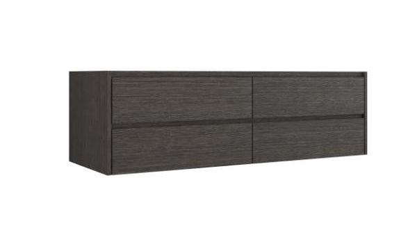 Vanderloc Gilded Double Drawer Wall-Mounted - Vessel Bathroom Vanity